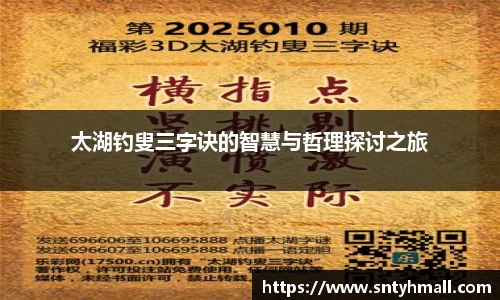 太湖钓叟三字诀的智慧与哲理探讨之旅