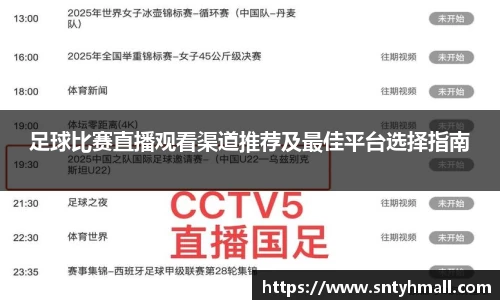 足球比赛直播观看渠道推荐及最佳平台选择指南