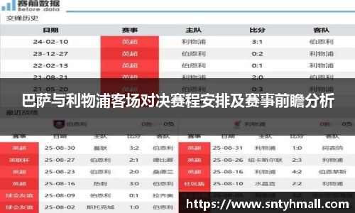 巴萨与利物浦客场对决赛程安排及赛事前瞻分析